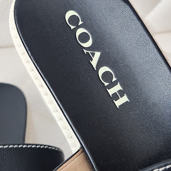 Coach Double Strap Platform Sandals - Picture 2 of 10